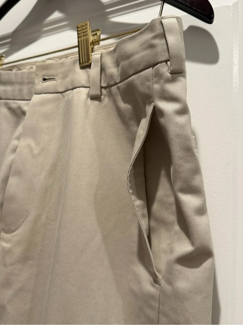 Brooks Brothers Advanced Chino Hudson Pants - Cream